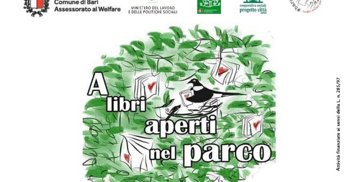 Bari, un'estate di eventi con "A libri aperti nel parco": il programma